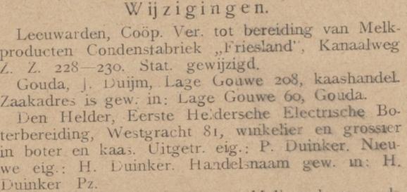 EHEB overdracht 1931